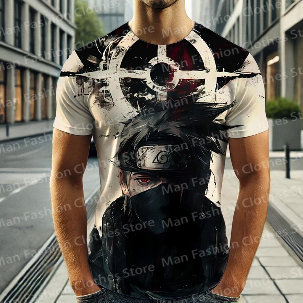 

Аниме Наруто Мужская футболка Ниндзя Какаши 3D принт с коротким рукавом Мужская женская футболка Одежда Модная одежда для мальчиков с коротким рукавом Уличная одежда L