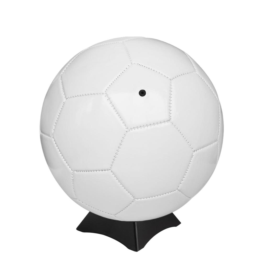Active Island Signed Ball Soccer Commemorative Message Air Pump with Base a511 (Black and White, No. 3)