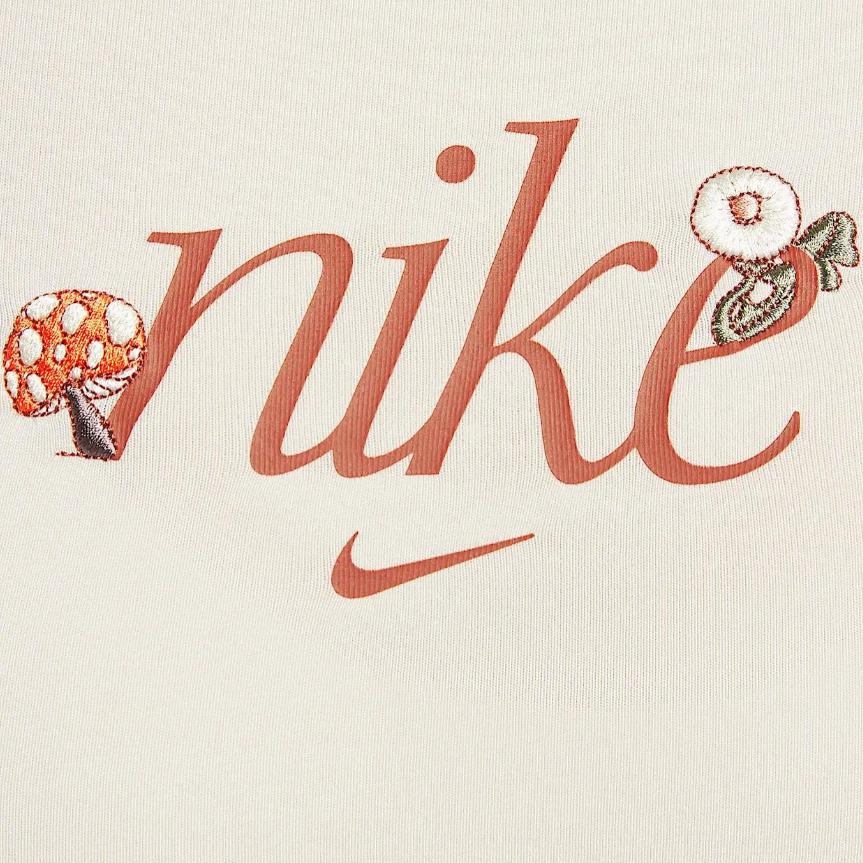 Nike Sportswear Chill Knit Simple Fashion Breathable Versatile Classic Short Sleeve Regular T-Shirt Women Tops Light-Taupe HF9723104