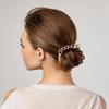 Elastische Metall-Haarbänder Stilvoller Pferdeschwanzhalter Mode Haaraccessoires Haarschmuck für Verschiedene Frisuren und Anlässe