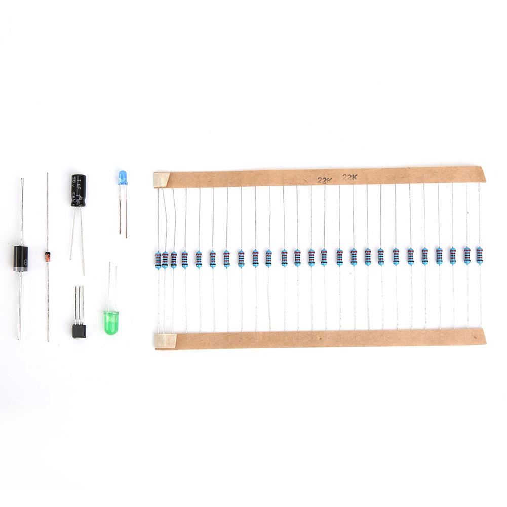 1565PCS Electronic Component Assorted Kit Capacitor LED Diode Transistor 14W Resistor