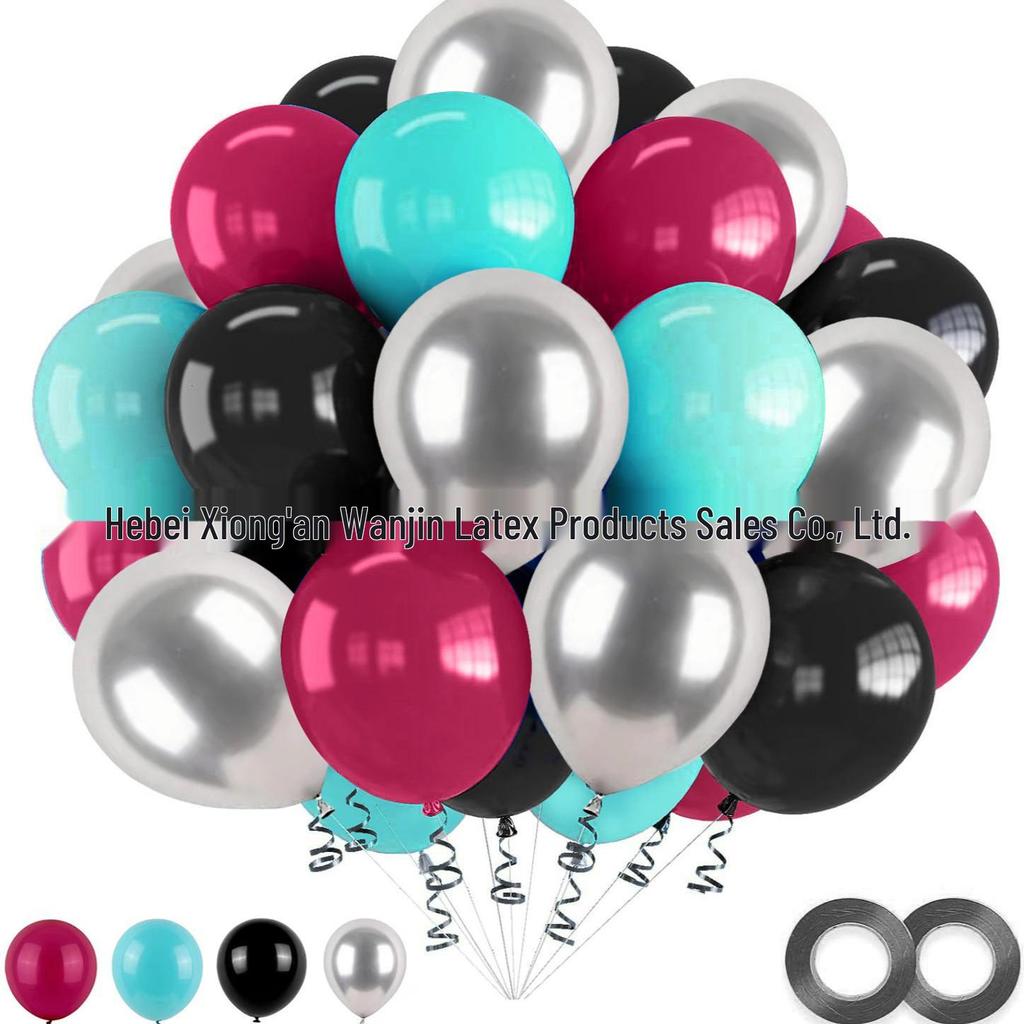 30-Piece Matte Balloon Set for Birthdays and Weddings, Vacuum-Packable