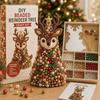 2026 NEW Animal-Themed Christmas Tree Making Kit Mini 3D Pearl Christmas Tree Desktop Decor Christmas DlY Craft Supplies Creati