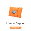 Car Leather Headrest Pillow Neck Lumbar Support Soft Lumbar Cushion Beige For Volkswagen VW Jetta Golf Beetle CC EOS MK2 MK4 MK5 HY3