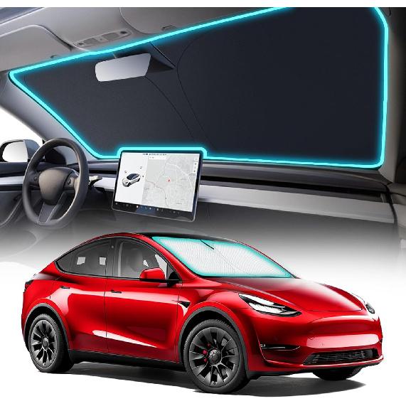 Roof Sunshades for Tesla Model Y 2025 Juniper Model 3 Sunroof Shade Sunshade Roof Sun Shade for 2024-2025 Tesla Model 3 HighlandWindshield Sunshades