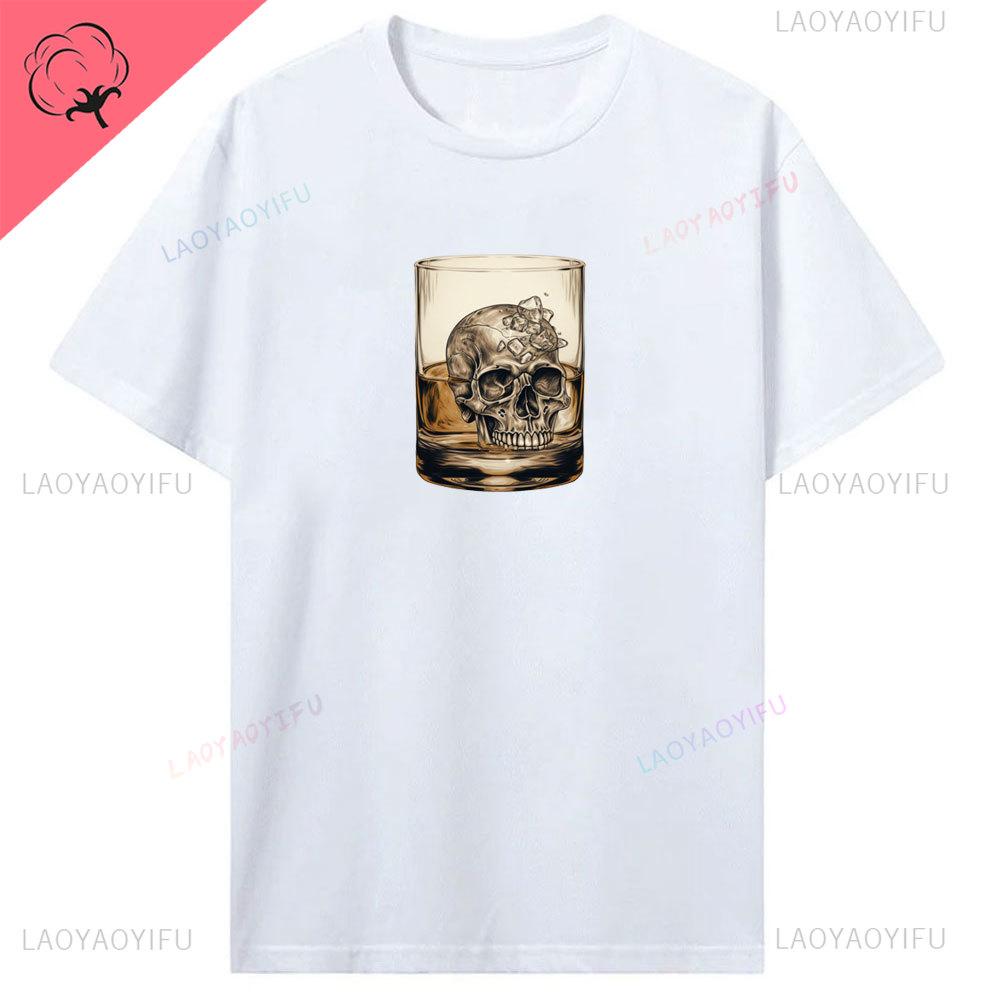 Sommer Heißer Verkauf Neuheit Trinken Whisky T Hemd Unisex Lustige Kurzarm Mode Hip Hop Baumwolle Crewneck Whisky Druck Unisex T-Shirt