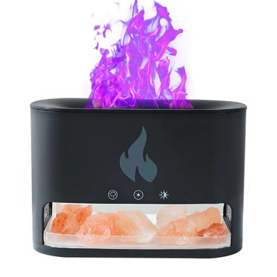 250ml Aromatherapy Essential Oil Diffuser Type C USB Powered Auto Shut Off Night Light 4 Color Flame Salt Lamp Diffuser