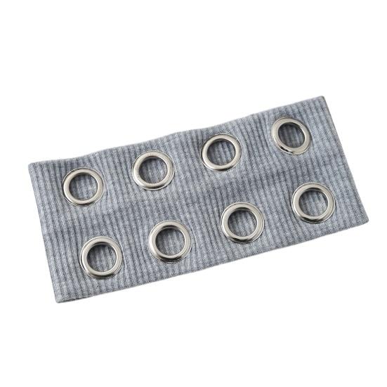 Women Hair Band Pure Color Metal Holes Decor Wide Hairband Gym Casual Headwrap Stretchy Hair Accessory
