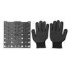 Bolt and Nut Thread Checker, Aluminum Alloy Thread Identifier, 28-Hole Metric and American Thread Identification Board with Work Gloves and Inch/Centi