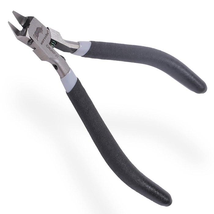 aurochs Ultra-Thin Blade Nipper, Single Edge, for Plastic Models (Black & Gray, Right Handed)