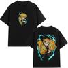 Anime Demon Slayer Agatsuma Zenitsu Graphic T Shirt Men Women Clothing Cartoon Oversized Tshirt Mens Casual Cotton Tshirts