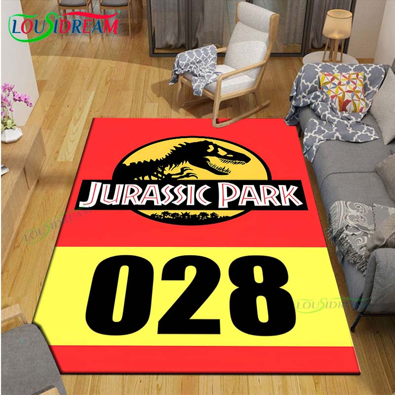 Dinosaur J-Jurassic Park Carpet Room Decor Floor Mats Bedroom Yoga Mat Photography Props Area Rug Birthday Gift Outdoor Rug