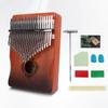 21-Key Ergonomic Kalimba Thumb Piano, Portable Retro Mbira with Tuning Hammer & Guide, Great for Beginners & Pros