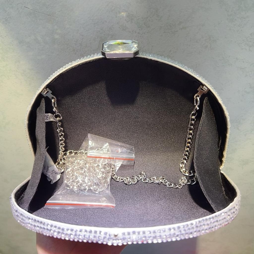 Rainbow Crystal Evening Clutch Purse Women Luxury Diamond Party Handbag Bridal Shoulder Bag Wedding Ladies Shoulder Handbags