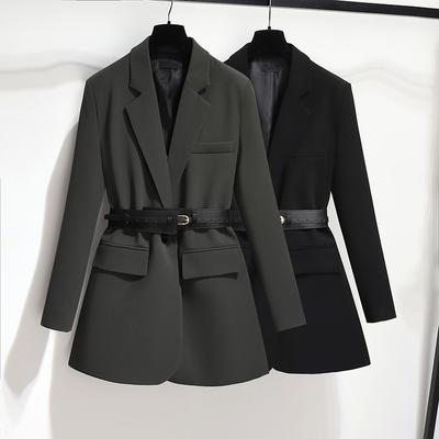 Spring New French Temperament Versatile Slim Suit Jacket for Women's Design Niche Commuter Long-sleeved Suit