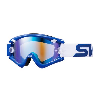 Swans BLBL Blue X Blue Mirror Lens Motorcycle Made In for Dirt and MX-RUSH-M Goggles, Japan, Bikes, Motocross, Off-Road