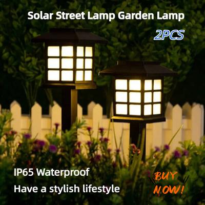 Yeni LED Solar Yol Çim Işıkları Dış Mekan IP65 Su Geçirmez Solar Lamba Bahçe Yürüyüş Yolu Patika Araba Yolu Veranda Avlu Çim için Dekorasyon