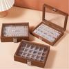 Walnut Color Ring Necklace Storage Box Solid Wood Jewelry Display Box Jewelry Box  Bracelets