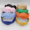 PROLY Neues Mode Stirnband für Frauen Einfarbig Turban Sommer Handgefertigt Geflochtene Kopfbedeckung Haaraccessoires
