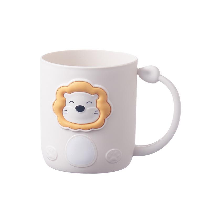New Creative Cartoon Lion Children Girl Boy Mouthwash Cup Wash Cup Brushing Cup Plastic Bathroom Toothbrush Cup