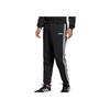 Adidas Pantaloni din fleece Essentials cu 3 dungi Pantaloni pentru bărbați Negru DQ3095