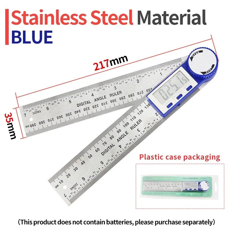 Goniometer Elektronischer Winkelmesser Digitales Messgerät Winkelmesswerkzeug Mehrwinkel-Lineal Holzbearbeitungswerkzeuge Messgerät Winkelfinder 360