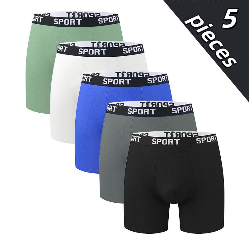 Men s Cross-Border Sports Training Boxer Briefs - Mid-Waist, High Elasticity Shorts S (EU)