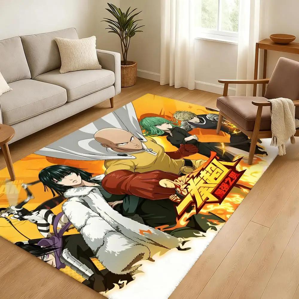 Anime One-Punch Man High End Quality Absorbent Non-Slip Floor Mat Flannel Rug Bedroom Living Room Door Mat Home Decor
