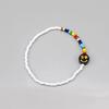 Bonbo Smile Charm Point Rainbow Bead Bracelet 5 Colors