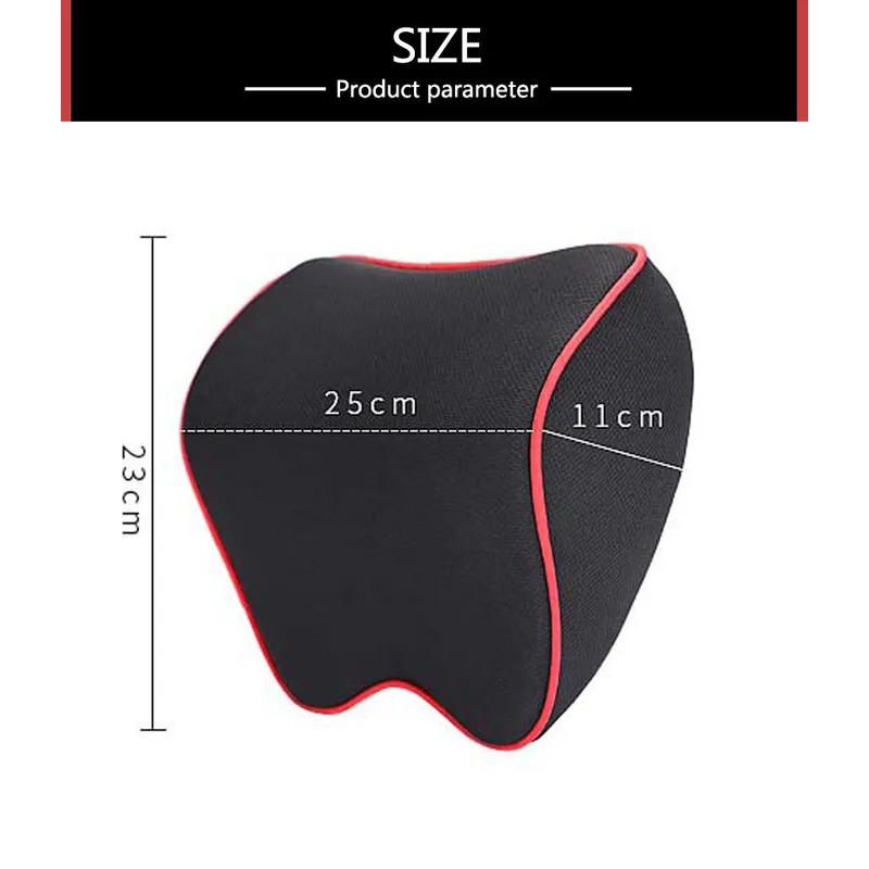 Car Neck Headrest Pillow Car Accessories Cushion Auto Seat Head Support Neck Protector Automobiles Seat Neck Rest Memory Cotton