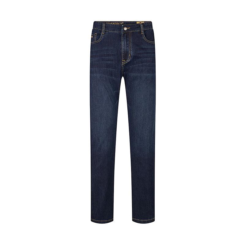 Septwolves Men's Lyocell Blend Stretch Straight Leg Jeans