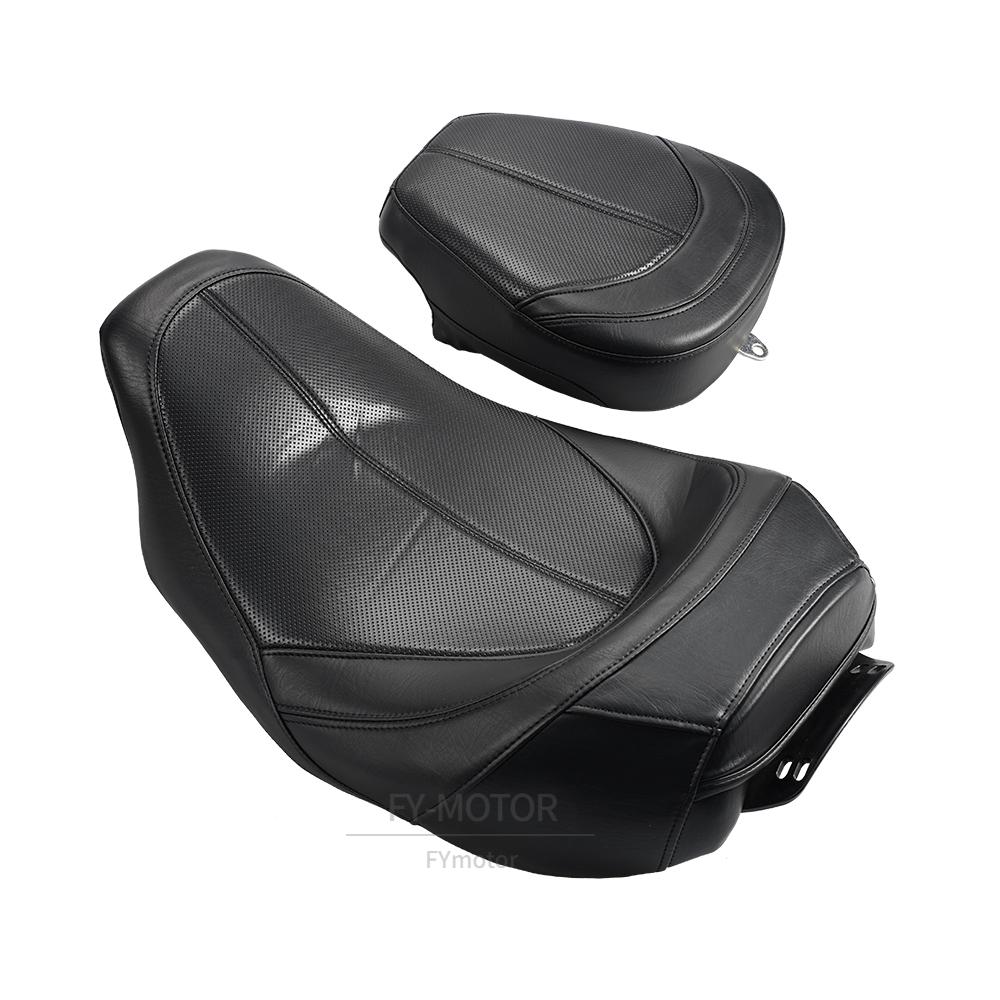 Motorcycle Low-Profile Two-Up Seat Fit For Harley Touring CVO (Street Glide, Road King Special, Classic) 2009-2023