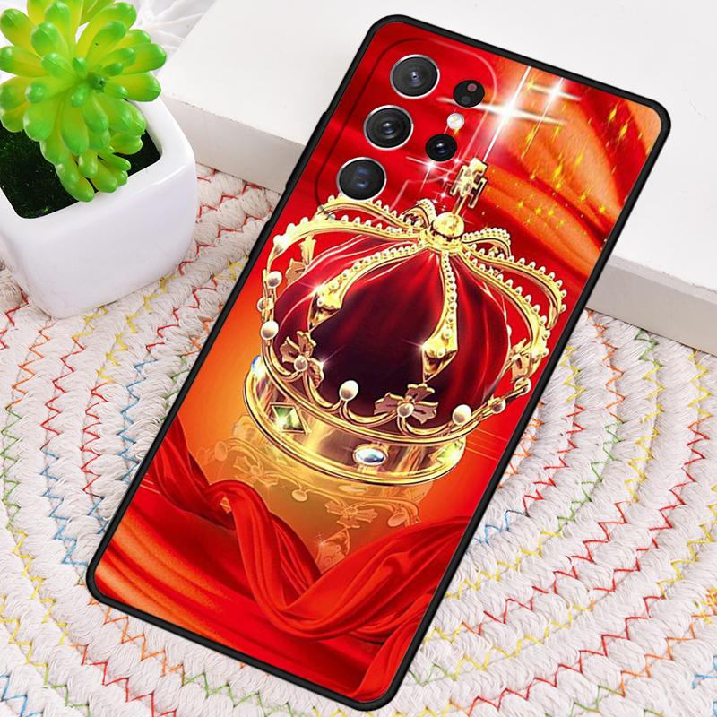 Deluxe Crown Phone Case for Samsung Galaxy note 10 pro S26 Ultra S23 S24 FE S25 S21 S22 PLUS shockproof Cove