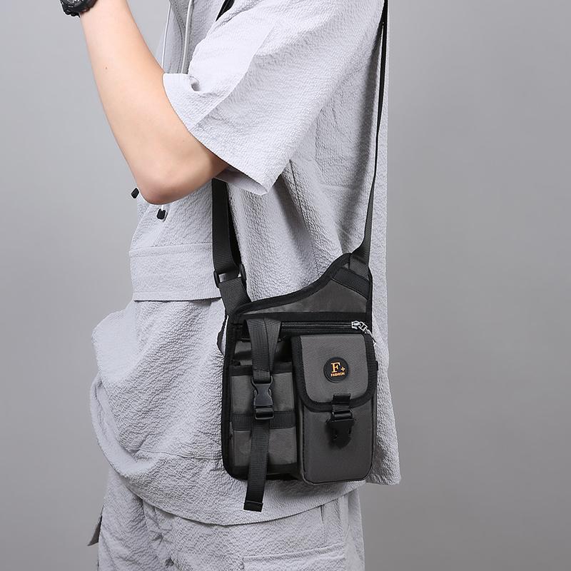 Men's Crossbody Bag Water Cup Bag Outdoor Travel Cycling Bag Water-Repellent Shoulder Bag