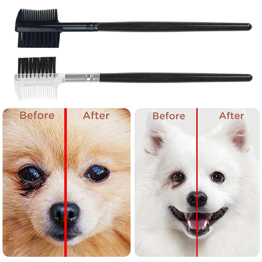 Tear Stain Remover Comb Pet Eye Comb DoubleSided Dog Eye Brush