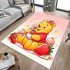 Piglet'S Strawberry Delight Carpet For Playroom Bedroom Living Room Sofa Home Decorkids Game Area Rug Nonslip Floor Mat