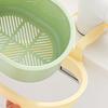 Solid Plastic Over Sink Dish Drying Rack Water Draining water Basket For Dishwashing Tools Organization And Vertical Storage