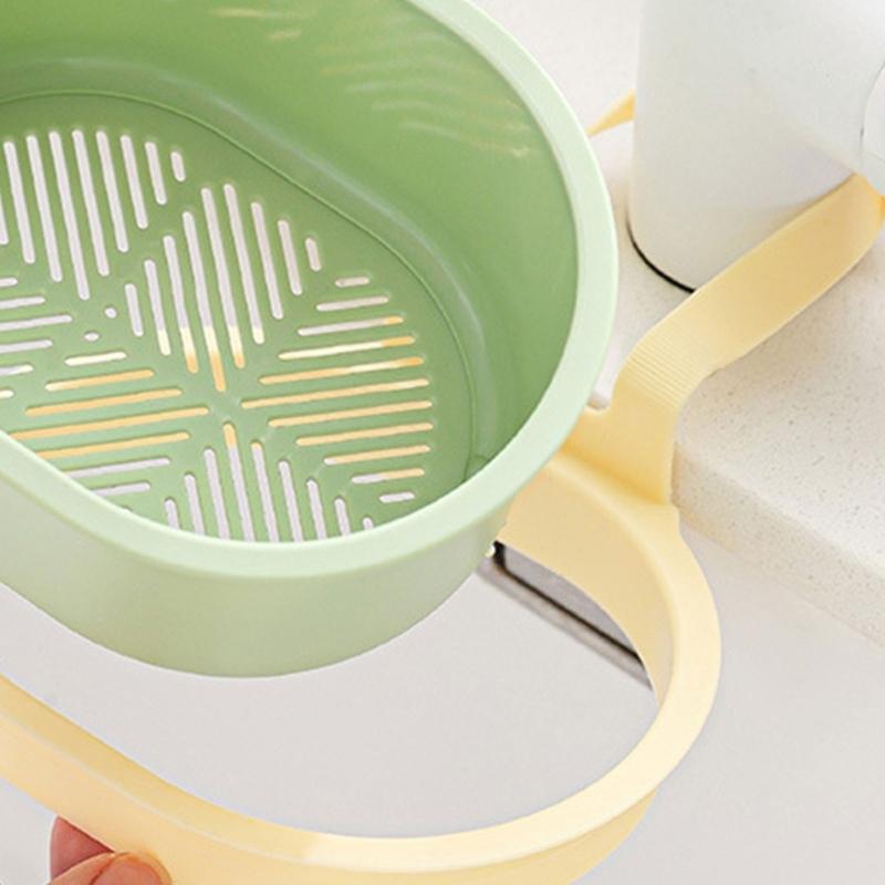 Solid Plastic Over Sink Dish Drying Rack Water Draining water Basket For Dishwashing Tools Organization And Vertical Storage