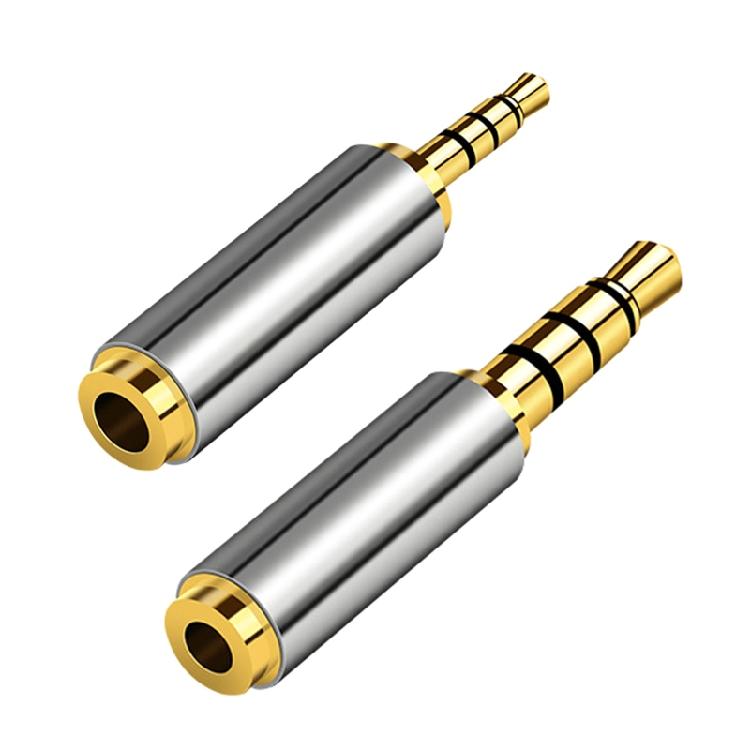 3.5mm Female To 2.5mm Male Audio Adapter Converter Phone Left Right Mono