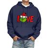 Men's Print Hooded Sweatshirt Long-Sleeve Casual Pullover Hoodie Hooded Sweatshirt