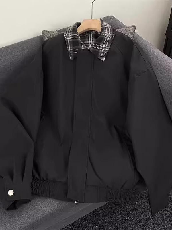 2025 Autumn Men's Retro Two-Piece Hong Kong Style Jacket Shirt - Versatile Design