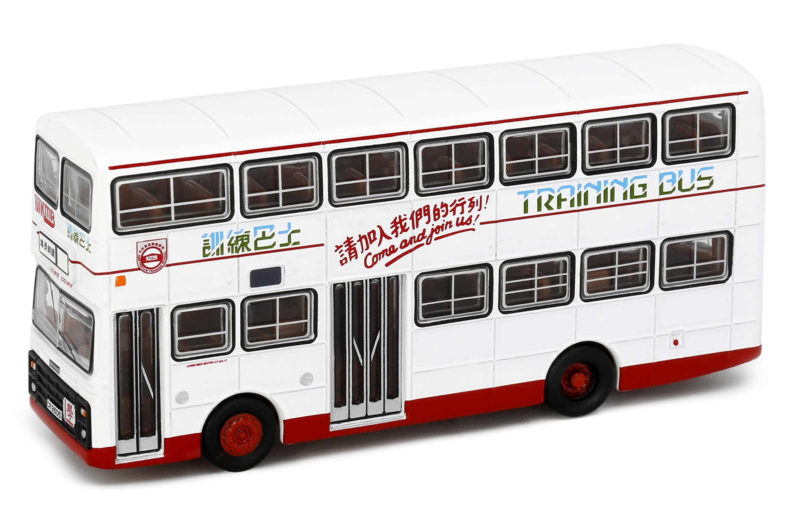 

Tiny City Scale Diecast Model KMB Dennis Jubilant Driving School Car Bus 1/110 Car (CR2505) Double-Decker