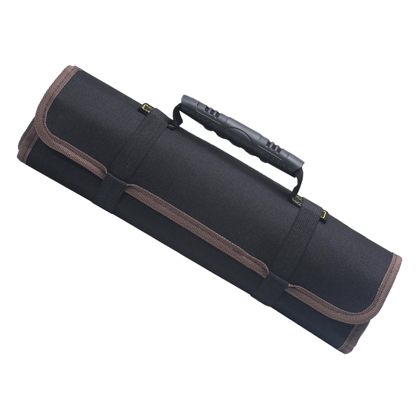 

Водостойкая сумка-ролл с 18 карманами, подходящая для организации инструментов и легкой транспортировки. Эффективное управление инструментами чёрный