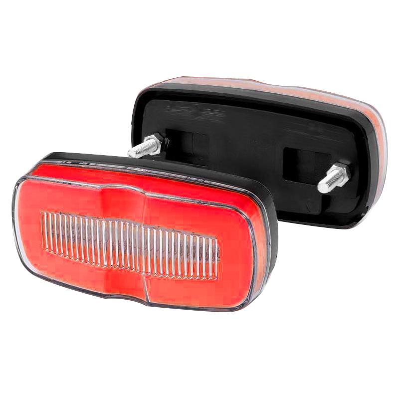 12-24V 1 Pair Truck Trailer 4" LED Red Side Marker Clearance Light Turn Signal Lamp fit for Buses Lorries Semi Van RV Car IP67