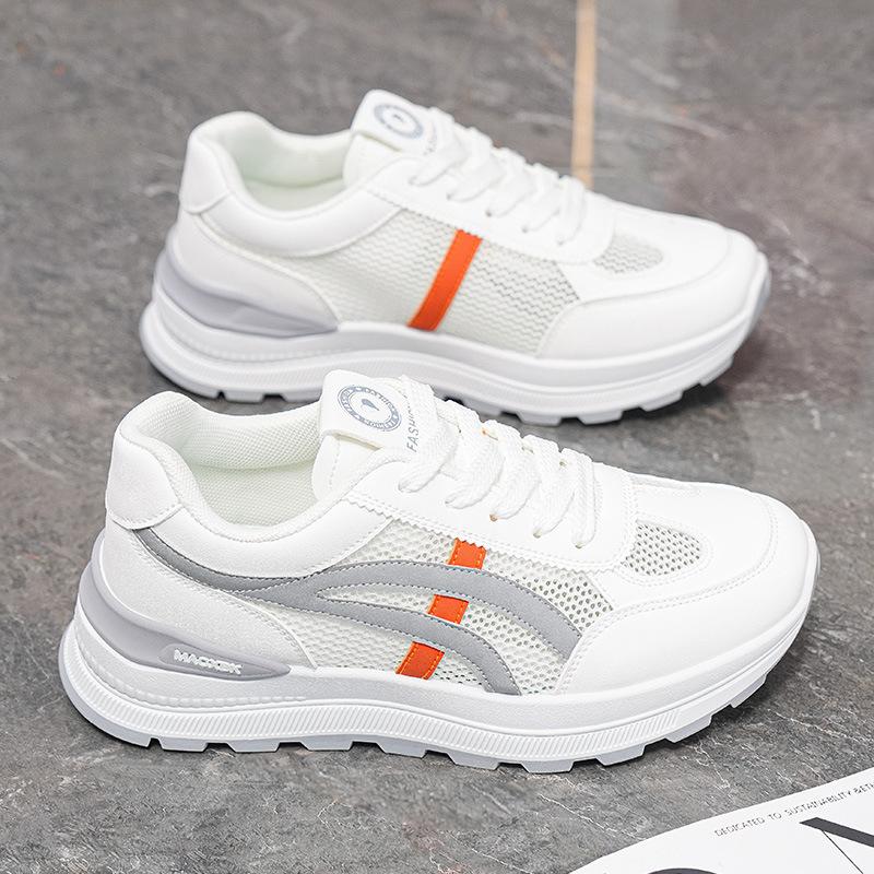 Summer women's shoes new breathable hollow mesh shoes children's Korean version of versatile platform sports leisure running dad shoes women