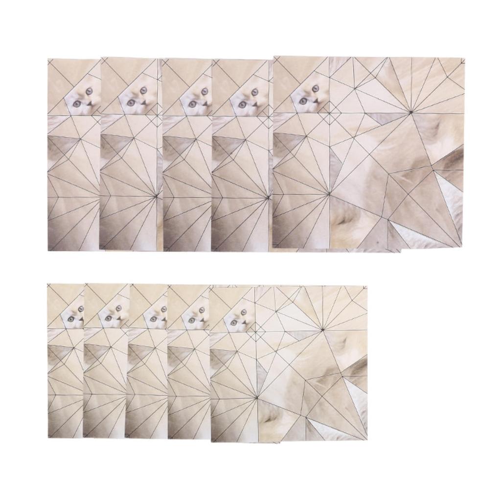 Zrób to sam Papierowe Koty Pies Ręcznie robiony Papier Origami do Zginania Urocze Figurki Zabawna Aktywność Twórcza Prezent dla Miłośników Zwierząt Zestaw do Składania Papieru Dekoracja Domu