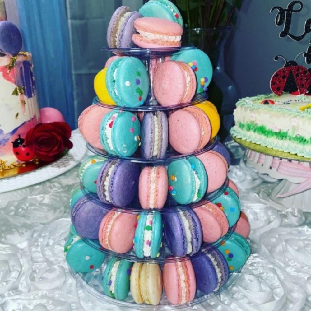 Food Grade Cupcake Tower Rack PET Material Cake Placing Rack Macaron Display Stand Cake Tools
