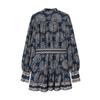 Spring 2026 European & American Style Women's Waist Tie Long Sleeve Printed Dress