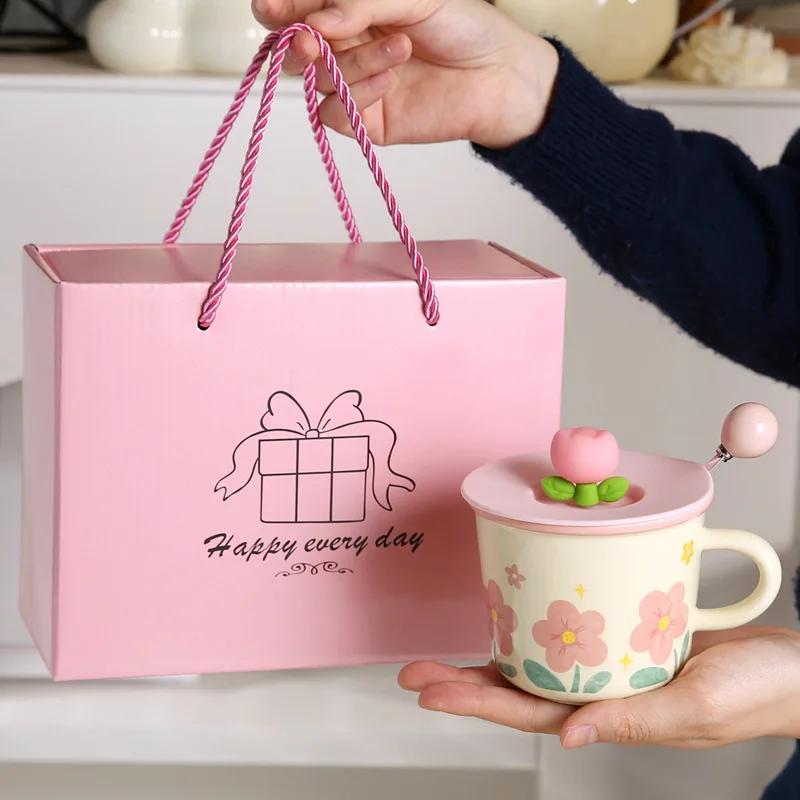 

New Style Ceramic Mugs Cute and Creative Coffee Cups for Home Office Breakfast Tea and Coffee 350ml