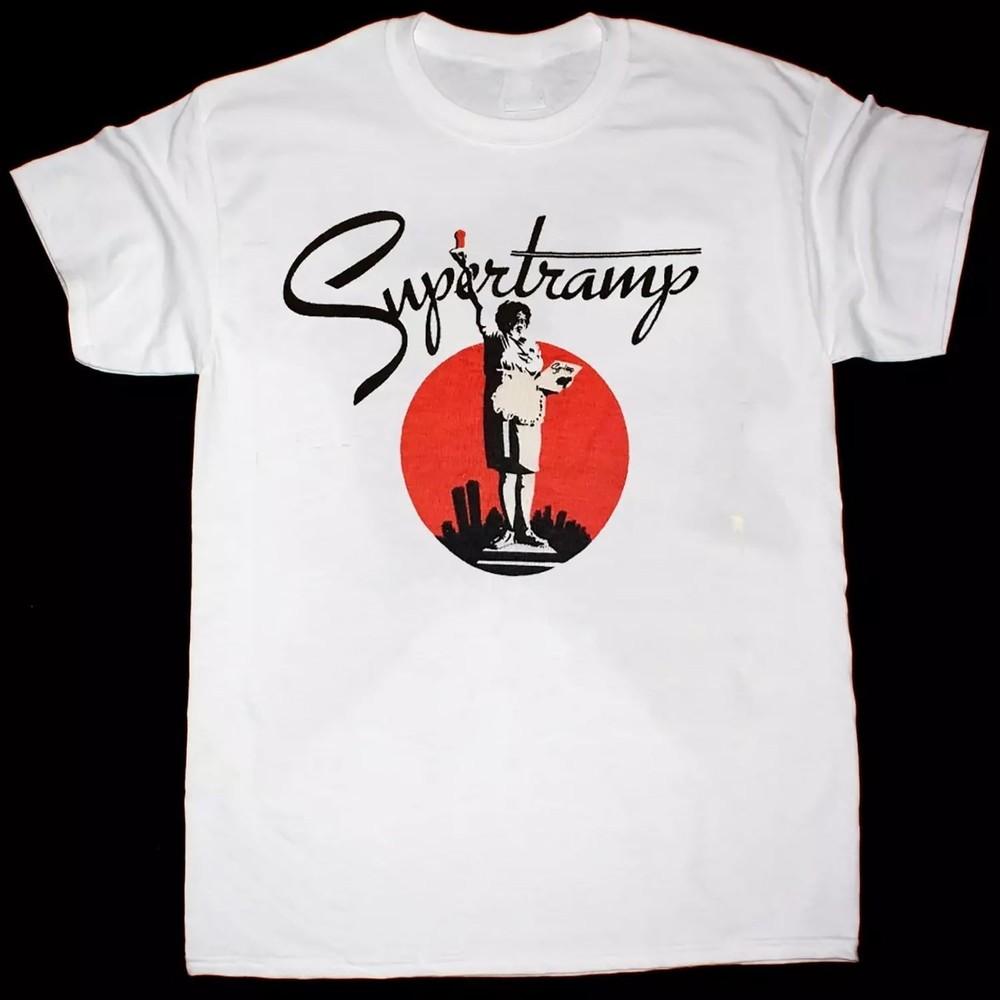 

New Rare Breakfast In America Supertramp Band Shirt White S to 5XL CK032 Unisex T-Shirt XXXXL